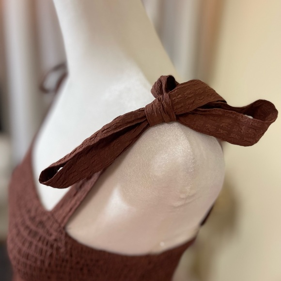 And Now This Textured Tie-Strap Fit & Flare Dress - Picture 4 of 6